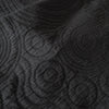 Midnight Black Cairn Circles Cotton Jacquard swatch
