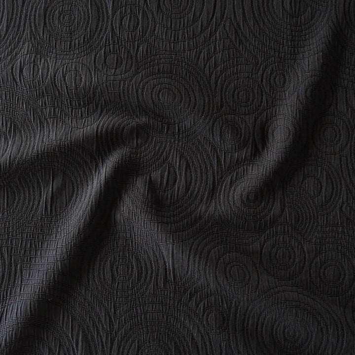 Lauren's Caiplie Jacket in Midnight Black Cairn Circles Cotton Jacquard