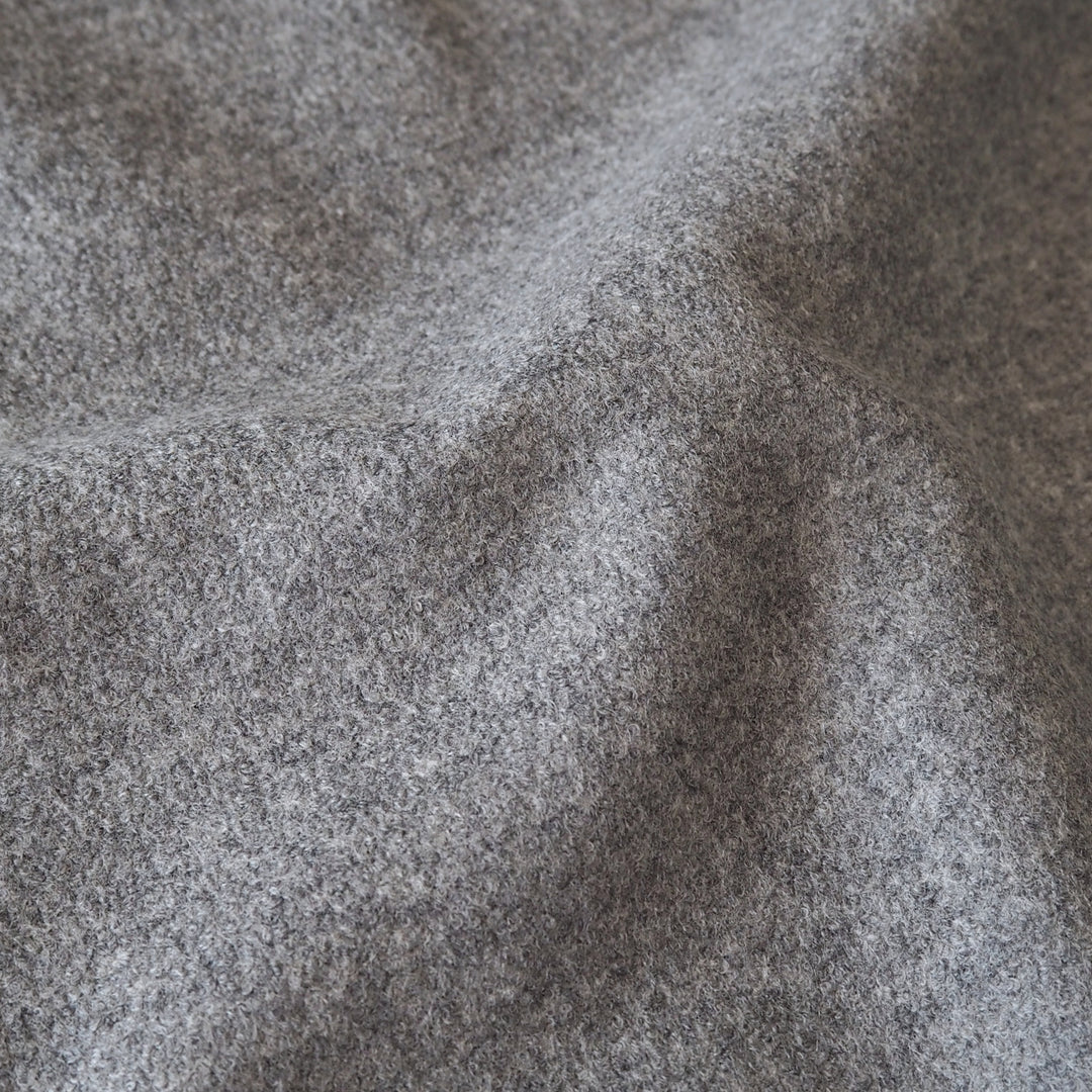 Pewter Melange Italian Wool Ponte Fabric