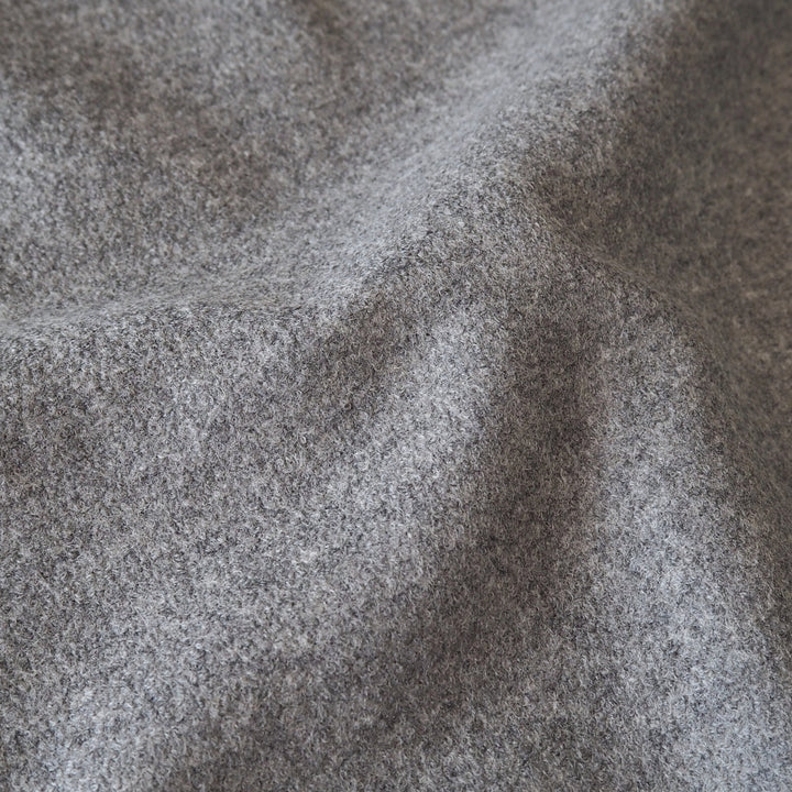 Pewter Melange Italian Wool Ponte Fabric