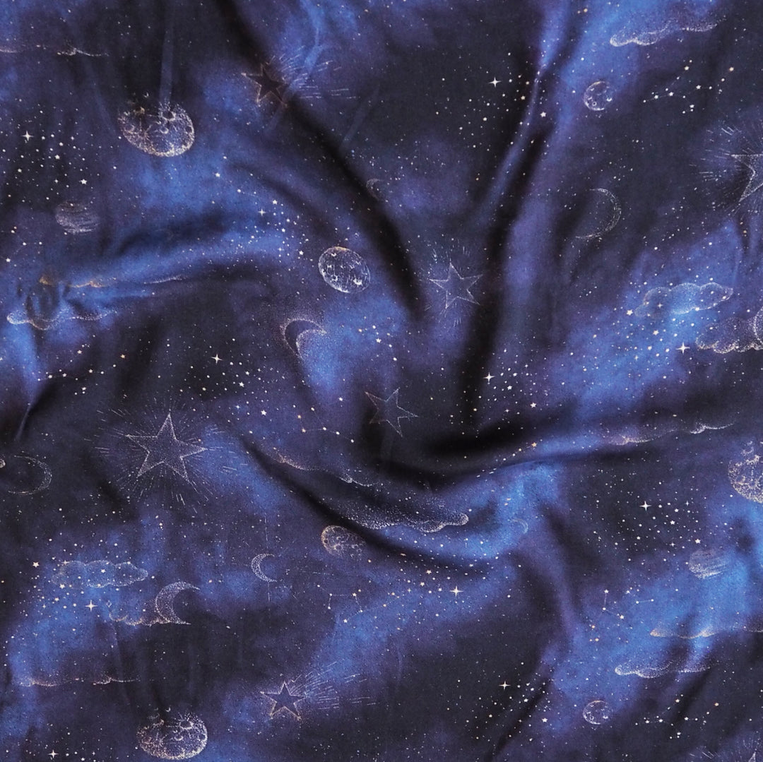 Afterlight Viscose Twill Sateen Fabric - Guthrie & Ghani Exclusive