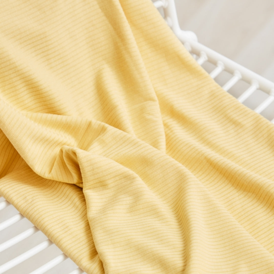 Mellow Meet Milk Derby Ribbed Tencel Jersey Fabric