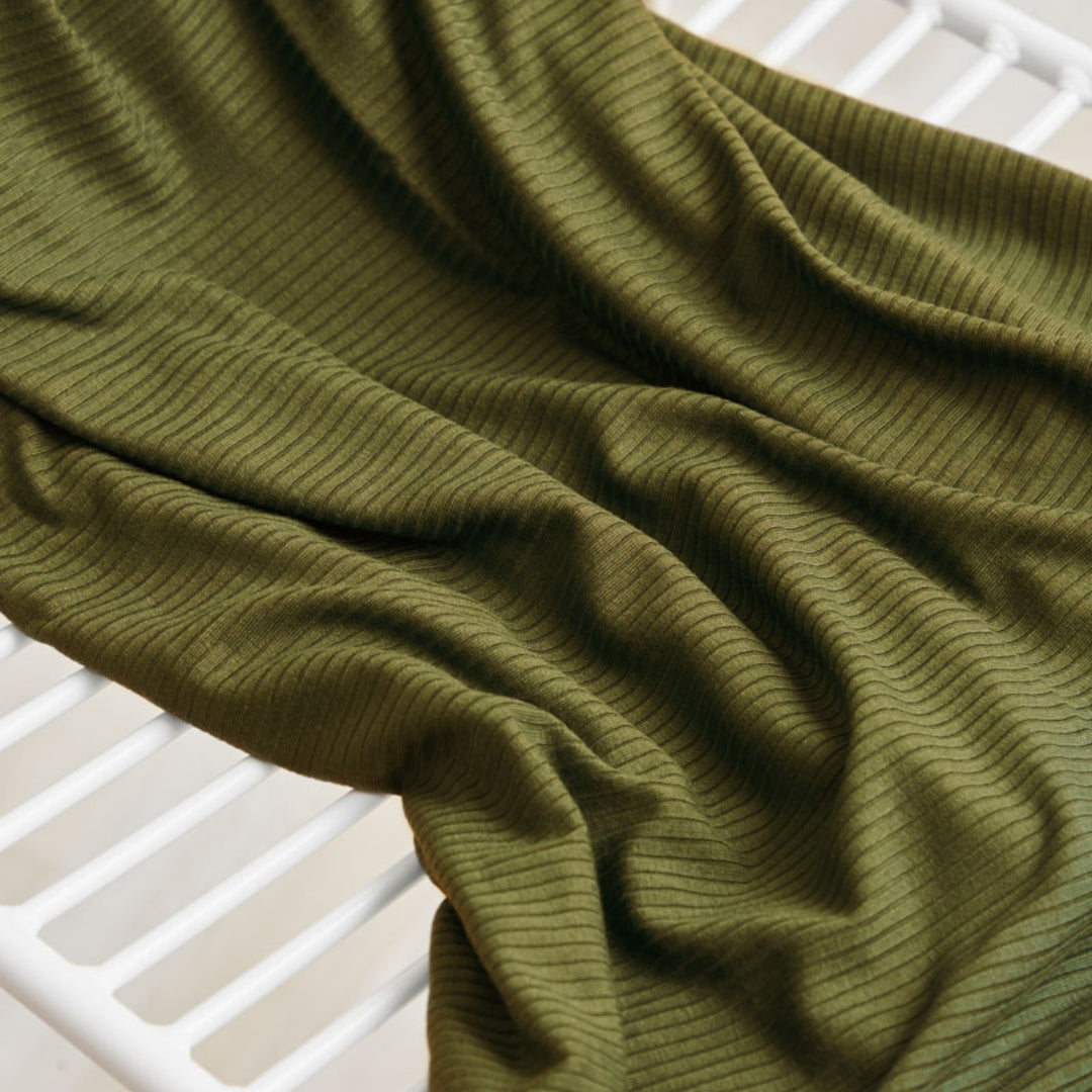 Juniper Meet Milk Derby Ribbed Tencel Jersey Fabric