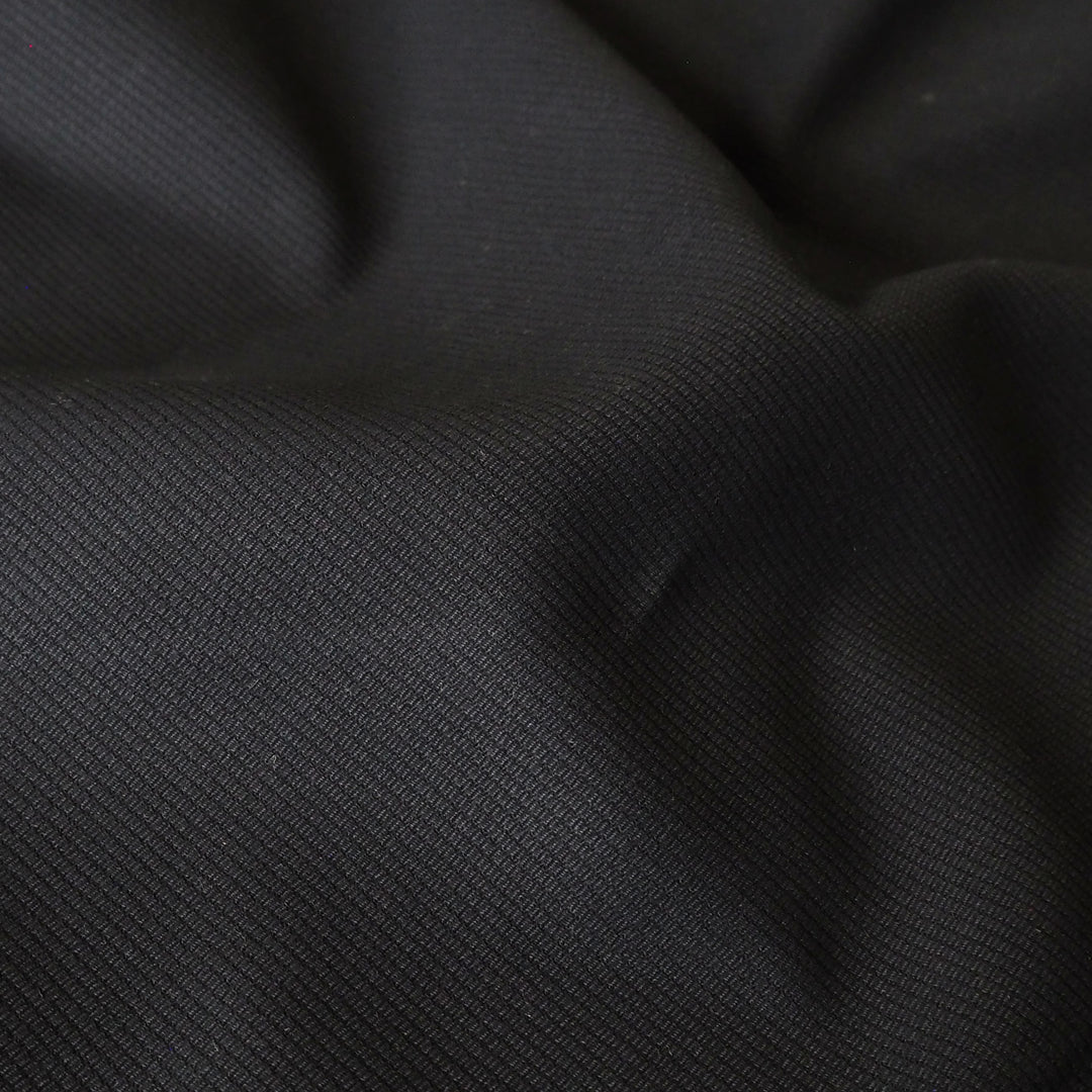 Black Cotton Bedford Corduroy Fabric