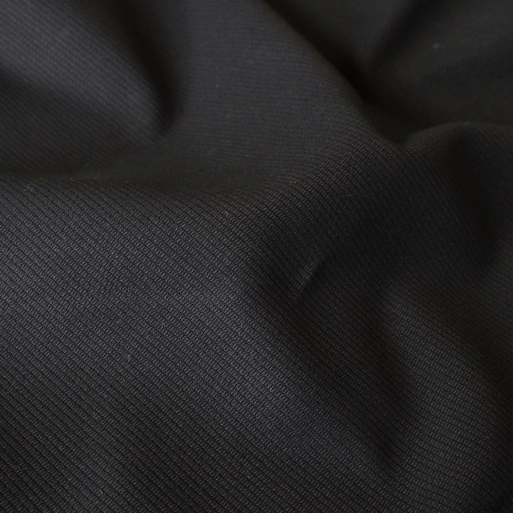 Black Cotton Bedford Corduroy Fabric