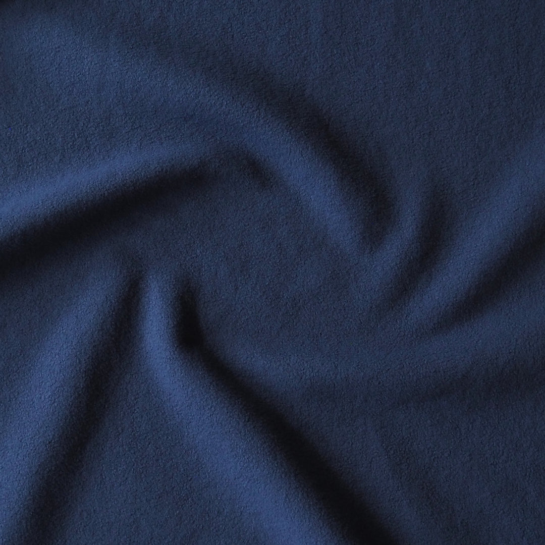 Navy Double Sided Teddy Fleece Fabric