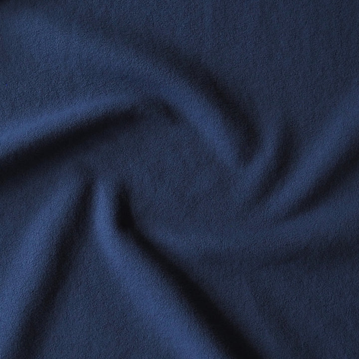 Navy Double Sided Teddy Fleece Fabric