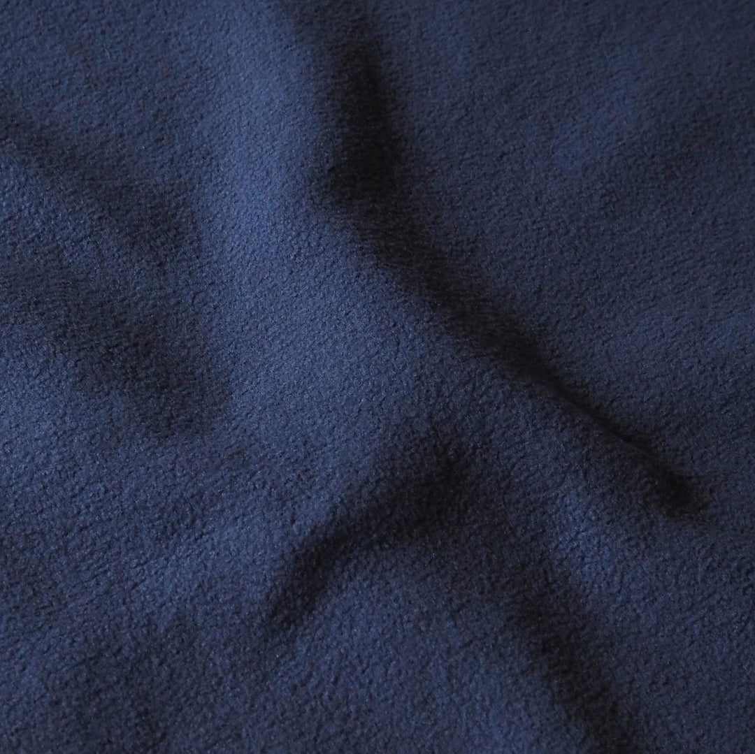 Navy Double Sided Teddy Fleece Fabric