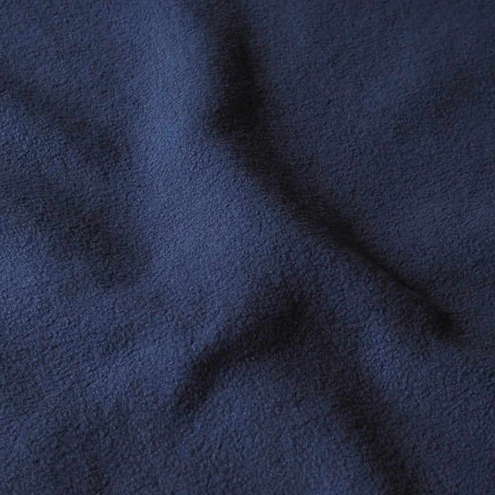 Navy Double Sided Teddy Fleece Fabric