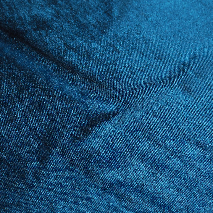 Peacock Stretch Velour Fabric