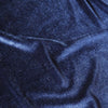 Navy Stretch Velour Fabric swatch
