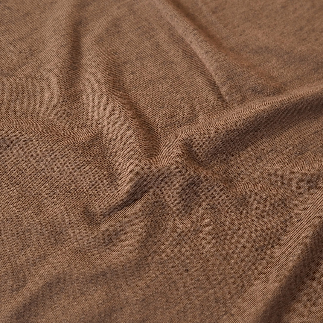 Sepia Lightweight Viscose Wool Jersey Fabric