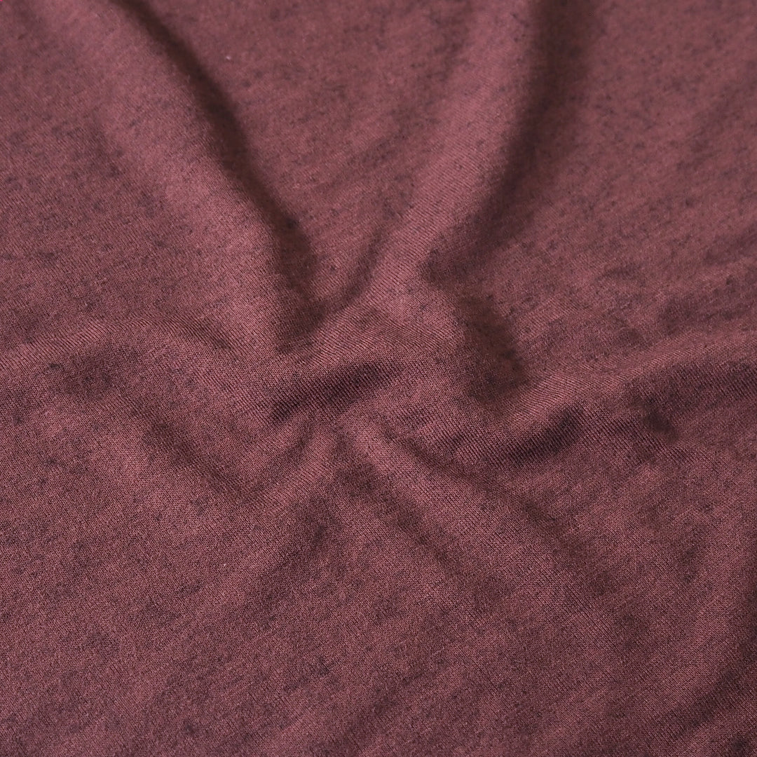 Merlot Lightweight Viscose Wool Jersey Fabric