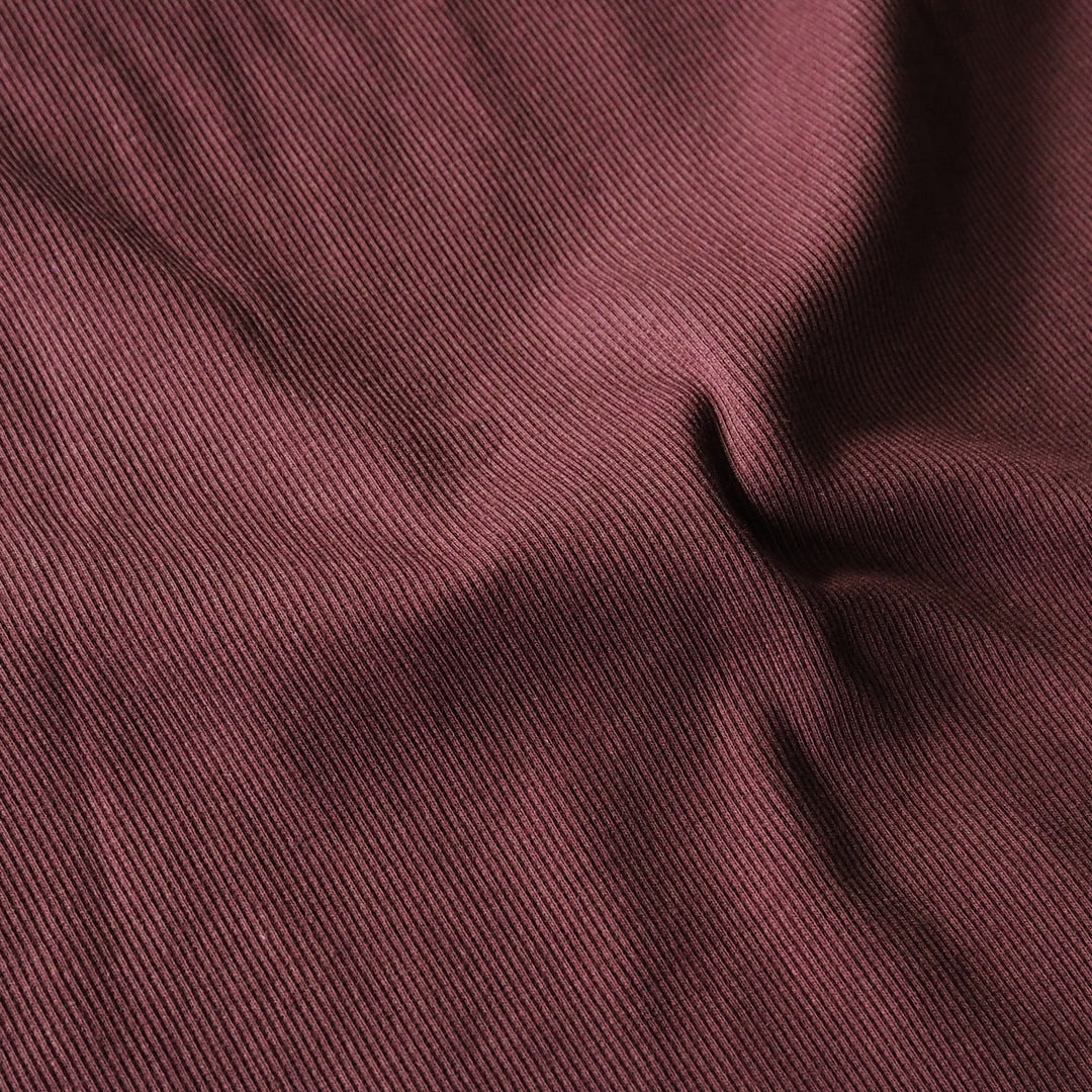 Merlot 2x2 Cotton Tubular Ribbing Fabric