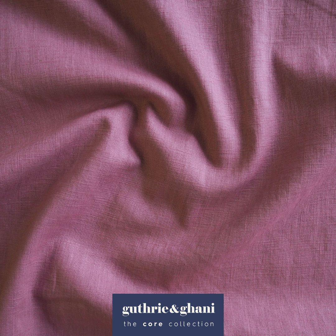 Dusky Rose Washed Enzyme Linen Blend Fabric