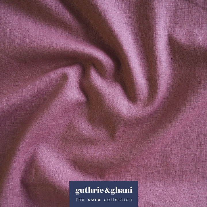 Dusky Rose Washed Enzyme Linen Blend Fabric