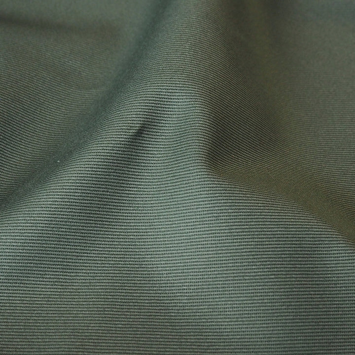 Sevenberry sage green cotton twill drill fabric, perfect for dressmaking and other sewing projects.