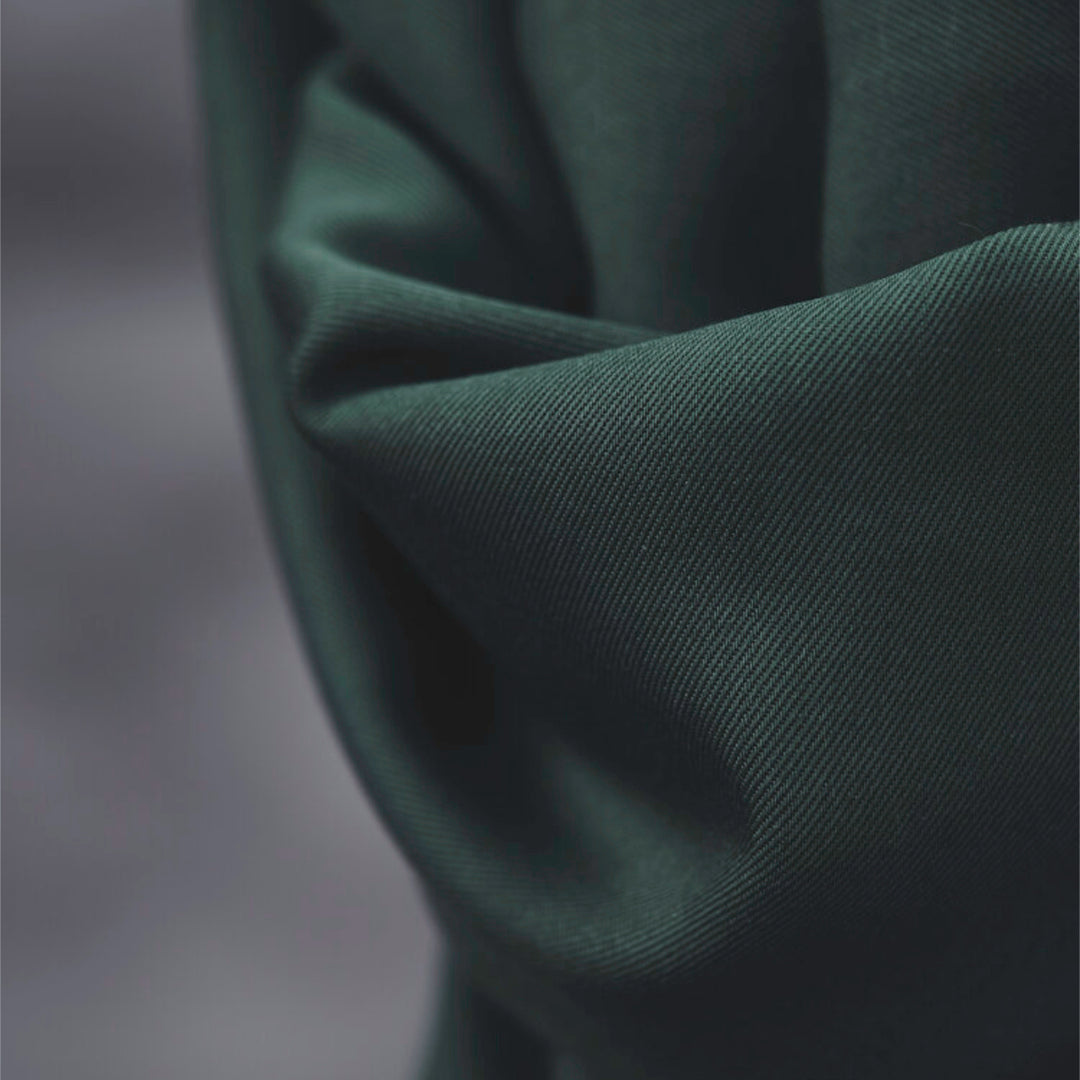 Bottle Green Meet Milk Smooth Drape Tencel Twill Fabric – deep green Tencel twill