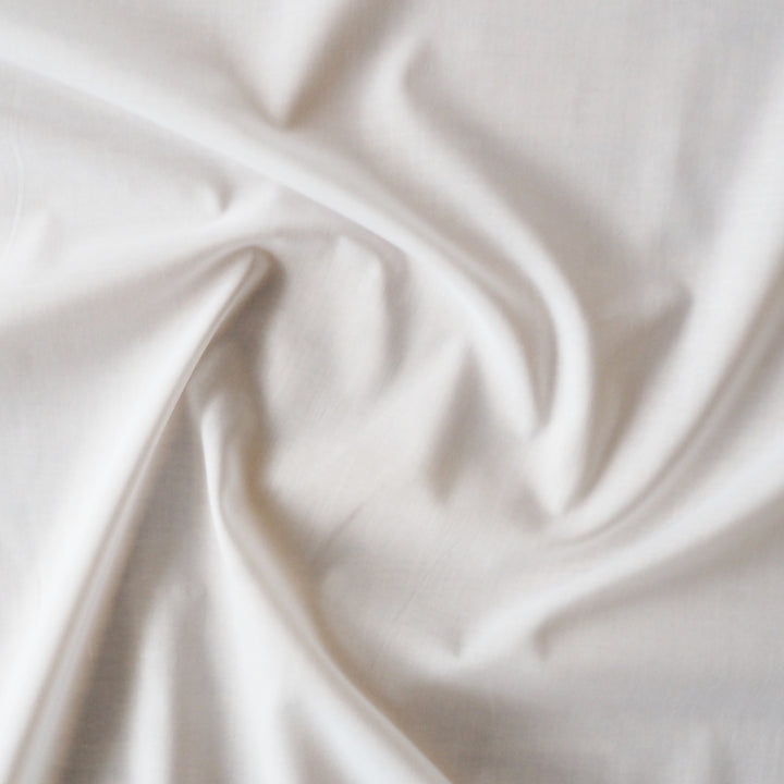 White Cotton Voile Lining Fabric – soft, lightweight 100% cotton perfect for lining and layering garments