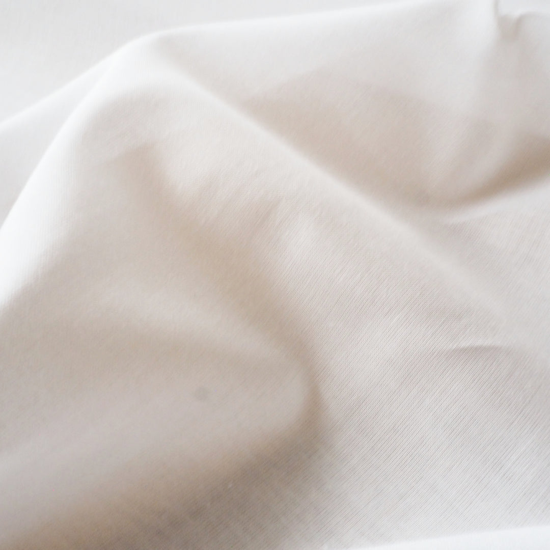 White Cotton Voile Lining Fabric – soft, lightweight 100% cotton perfect for lining and layering garments