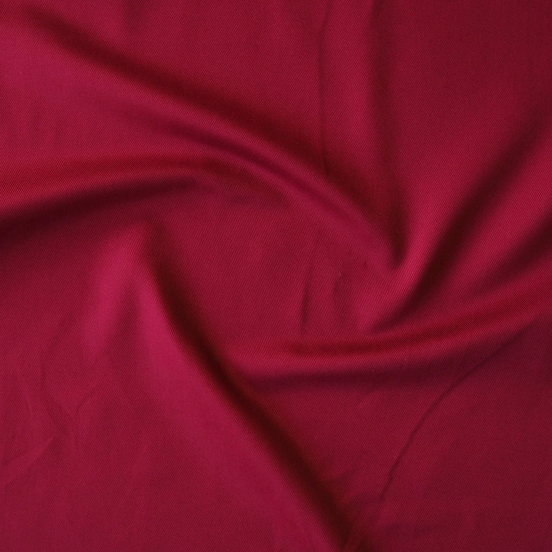 Sevenberry Dahlia Red Cotton Twill Fabric
