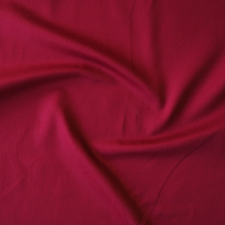 Sevenberry Dahlia Red Cotton Twill Fabric