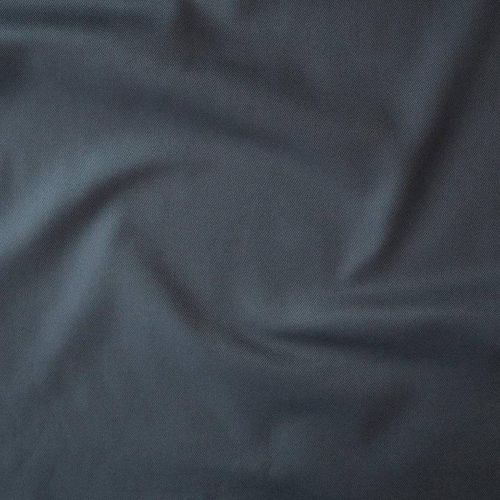 Sevenberry storm grey-blue cotton twill drill fabric, perfect for dressmaking and other sewing projects.