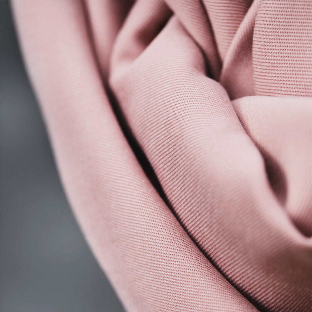 Pink Puff Meet Milk Smooth Drape Tencel Twill Fabric – soft blush twill for dressmaking