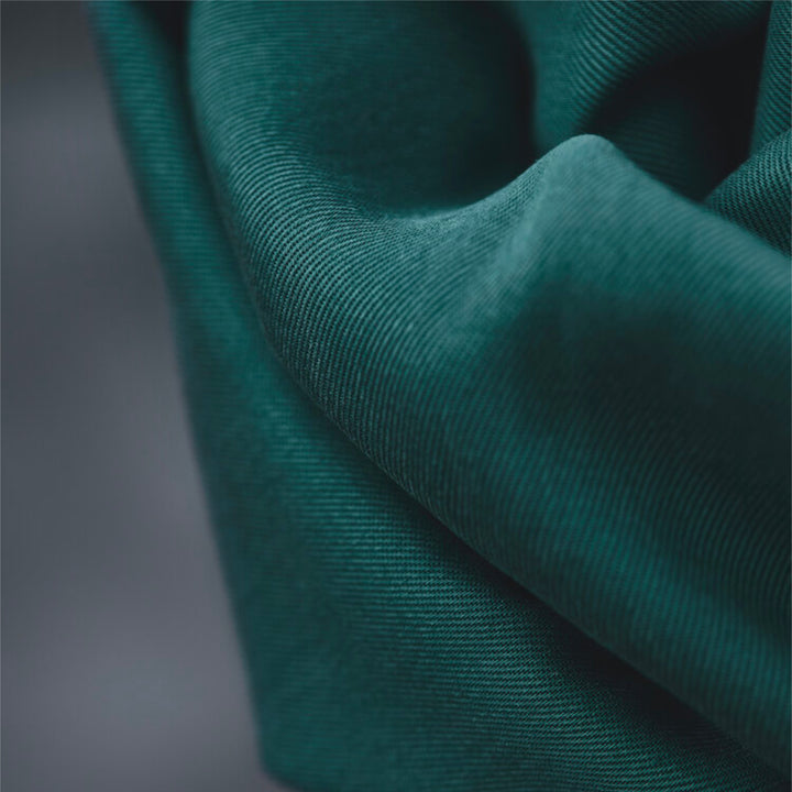Washed Teal Meet Milk Smooth Drape Tencel Twill Fabric – teal Tencel twill for dressmaking