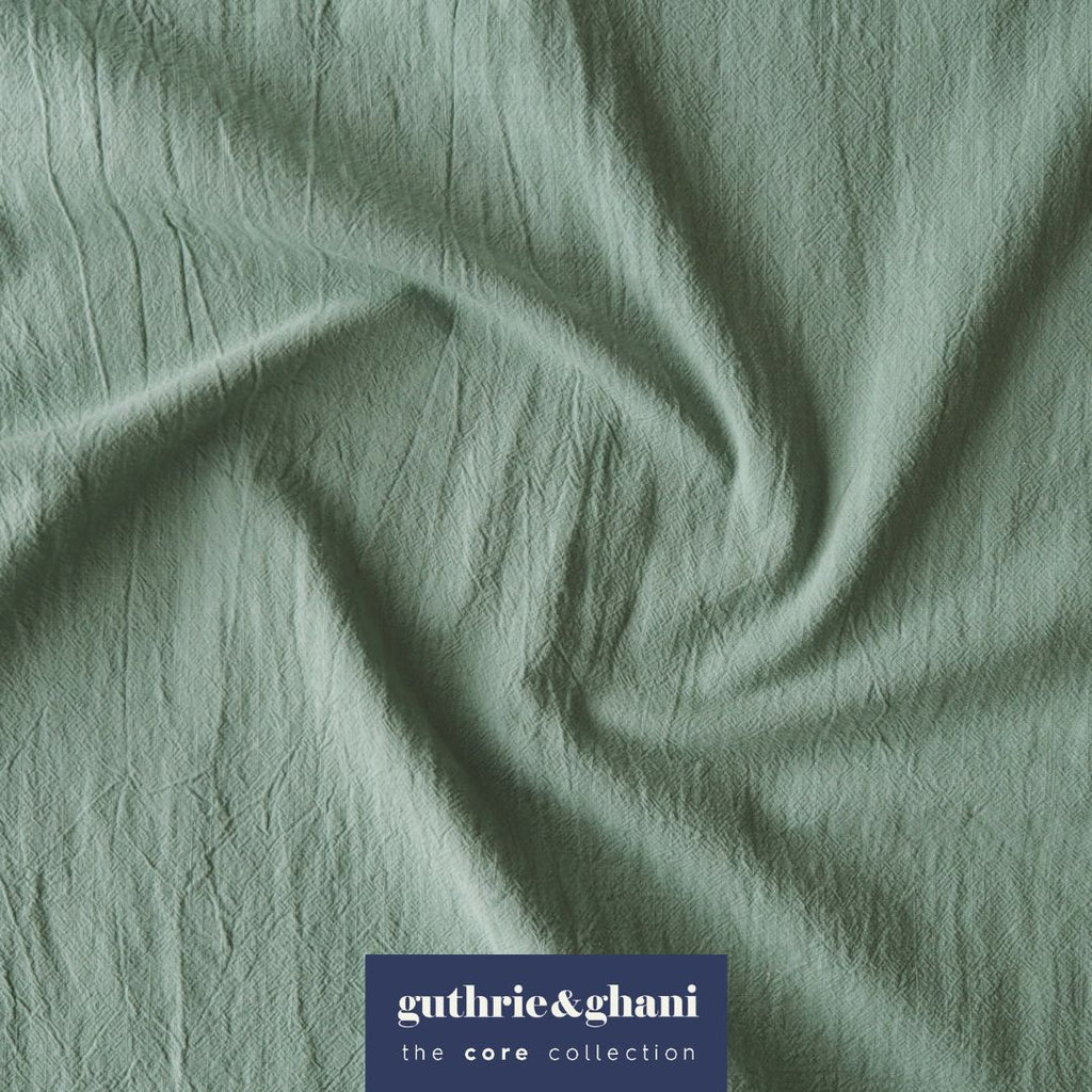 Vintage Sage Textured Cotton Fabric – Guthrie Ghani