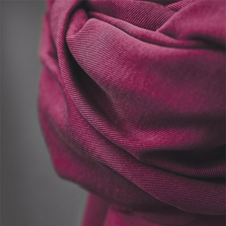 Cherry Meet Milk Smooth Drape Tencel Twill Fabric – pink red Tencel twill for dressmaking