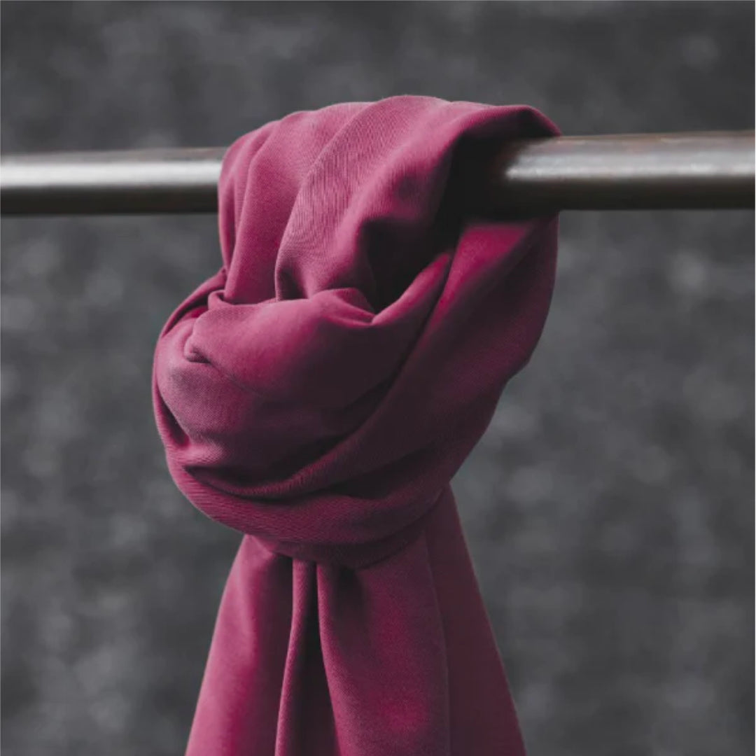 Cherry Meet Milk Smooth Drape Tencel Twill Fabric – pink red Tencel twill for dressmaking