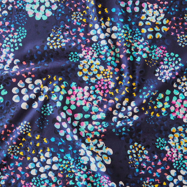 Navy Chicacheetah Cotton French Terry Fabric – Guthrie & Ghani Exclusive