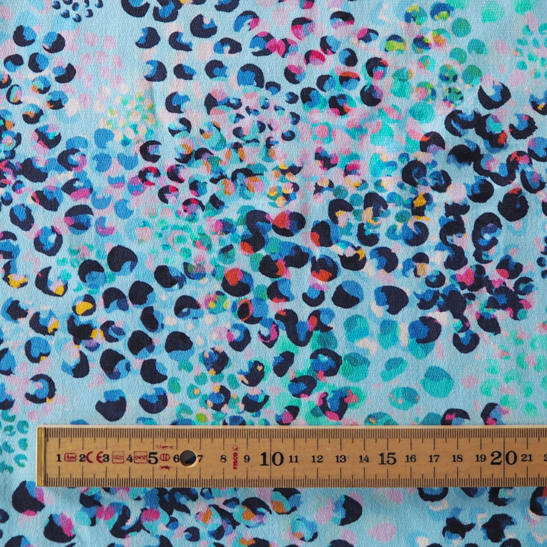 Sky Blue Chicacheetah Cotton French Terry Fabric – Guthrie & Ghani Exclusive