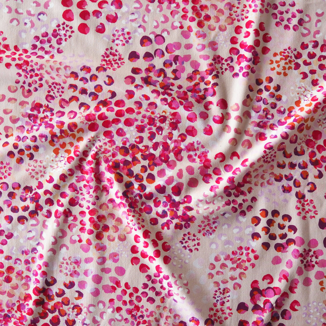 Pink Chicacheetah Cotton French Terry Fabric – Guthrie & Ghani Exclusive