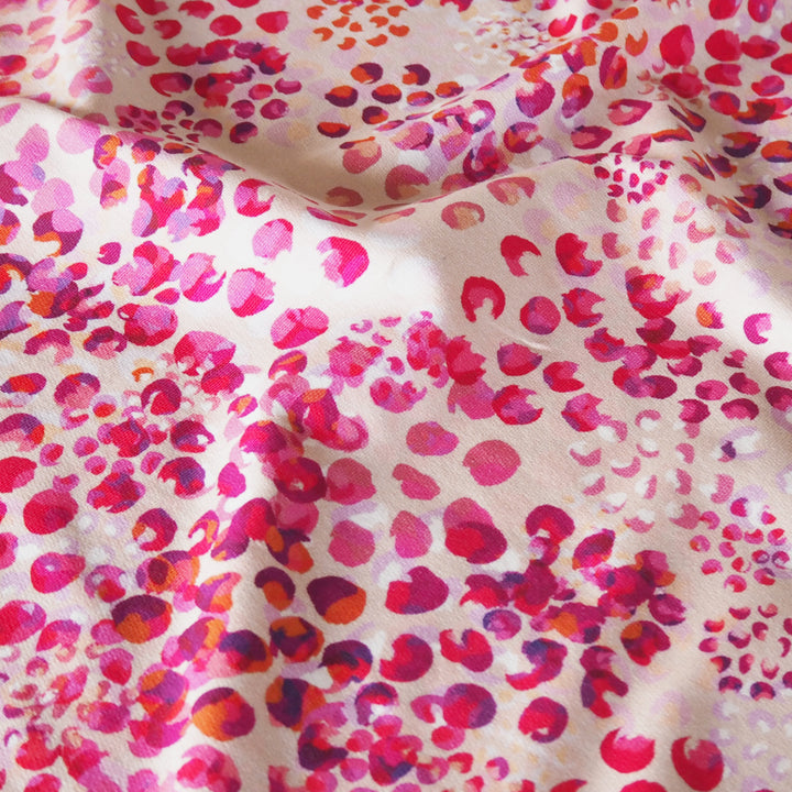 Pink Chicacheetah Cotton French Terry Fabric – Guthrie & Ghani Exclusive