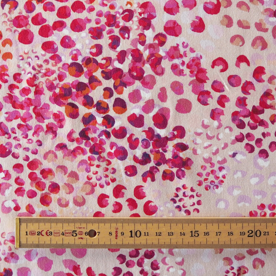 Pink Chicacheetah Cotton French Terry Fabric – Guthrie & Ghani Exclusive