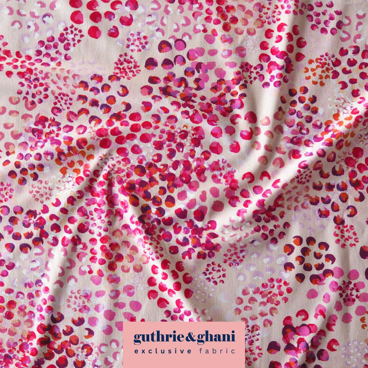 Pink Chicacheetah Cotton French Terry Fabric – Guthrie & Ghani Exclusive