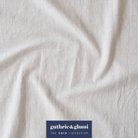 Vintage White Textured Cotton Fabric