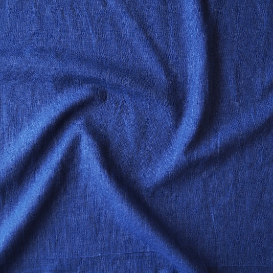 Lapis Washed Enzyme Linen Blend Fabric