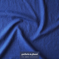 Lapis Washed Enzyme Linen Blend Fabric
