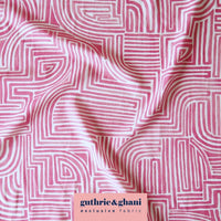 Pink Ariadne Viscose Linen Fabric - Guthrie & Ghani Exclusive