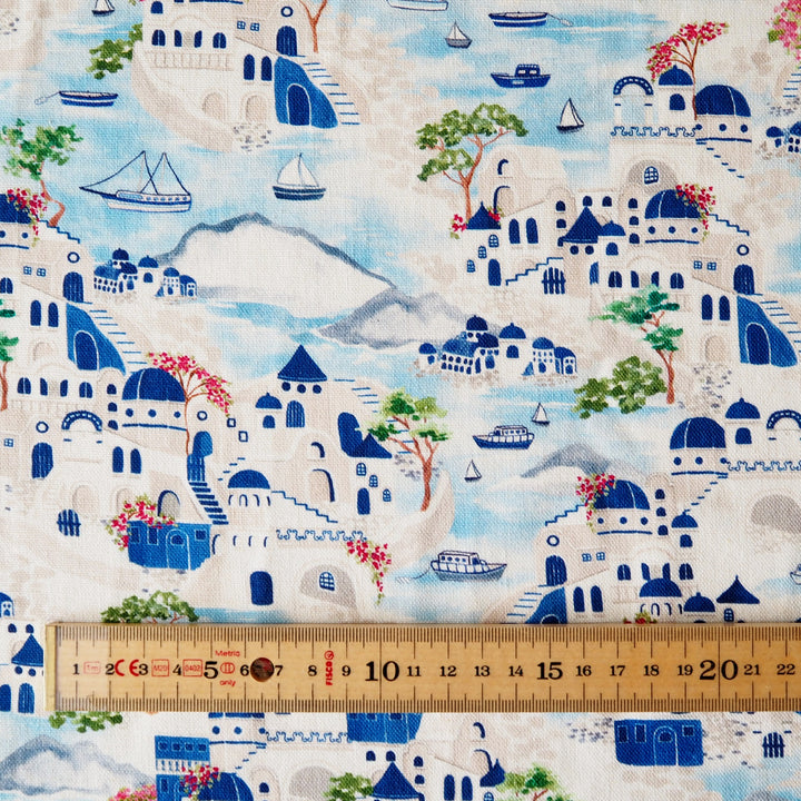 Bougainvillea Island Viscose Linen Fabric - Guthrie & Ghani Exclusive