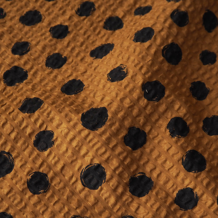 Sevenberry Amber Spotty Ripple Seersucker Cotton dressmaking Fabric