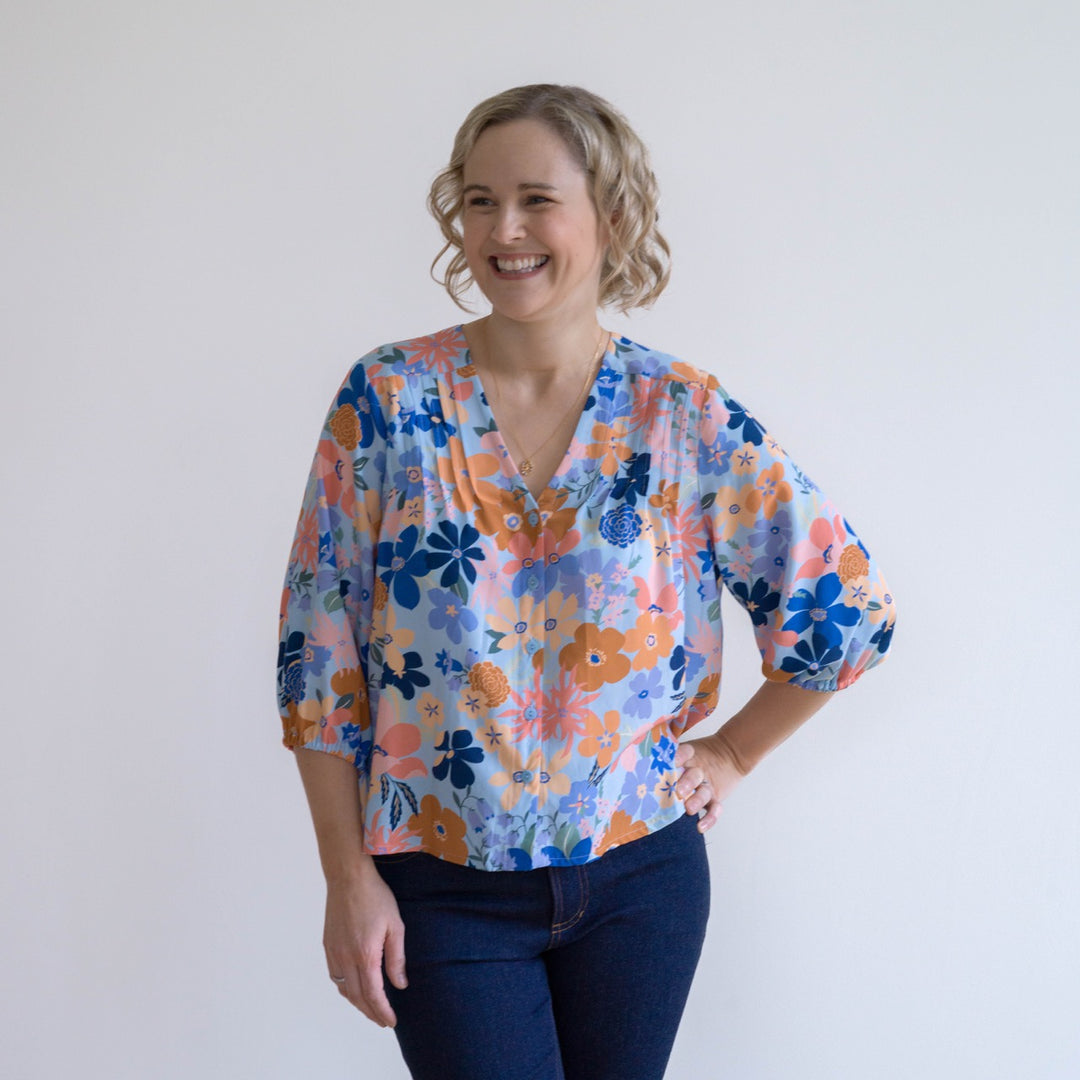 Guthrie & Ghani Lèana Blouse Sewing Pattern PDF