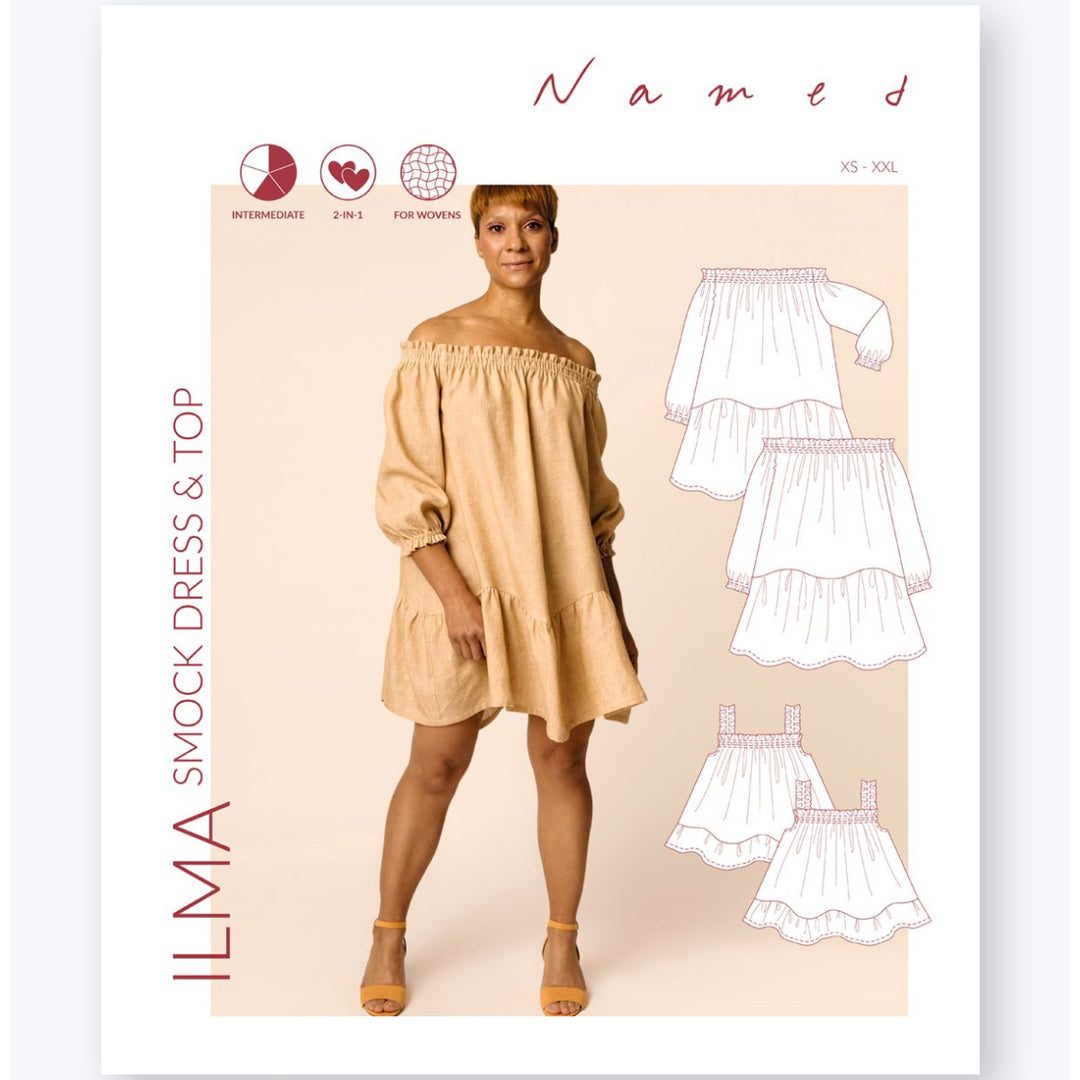 Named Clothing Ilma Smock Dress And Top Sewing Pattern PDF – Guthrie & Ghani Named Clothing Ilma Smock Dress And Top Sewing Pattern PDF – Guthrie & Ghani