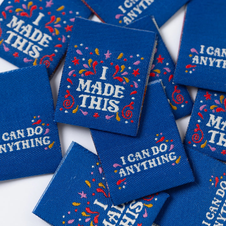 Little Rosy Cheeks - I Made This Woven Labels 6 Pack