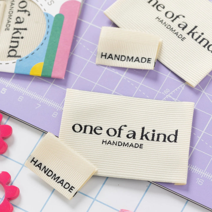 Little Rosy Cheeks - One Of A Kind / Handmade Jeans Label Set 4 Pack