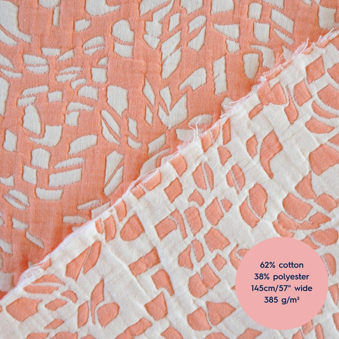 Lauren's Luskentyre Bag in Coral Terrazzo Jacquard