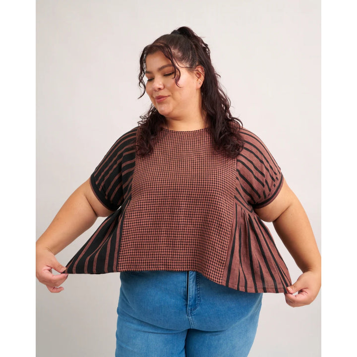 Matchy Matchy Collage Gather Top Sewing Pattern PDF